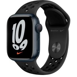Смарт-часы Apple Watch Nike Series 7 GPS, 41mm Midnight Aluminium Case with Black Nike Sport Band фото