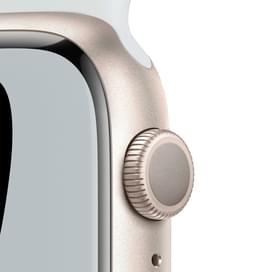 Смарт-часы Apple Watch Nike Series 7 GPS, 45mm Starlight Aluminium Case with Pure Platinum Nike Band фото