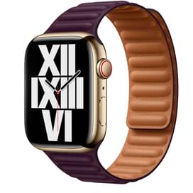 Браслет 45mm Dark Cherry Leather Link S/M (ML7W3ZM/A) фото
