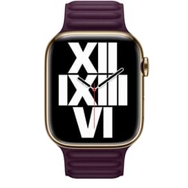 Браслет 45mm Dark Cherry Leather Link S/M (ML7W3ZM/A) фото