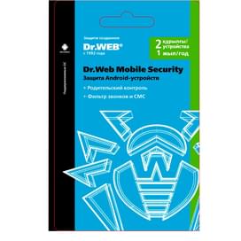 Dr.Web Mobile Security, 2 устройства на 1 год (ESD) фото
