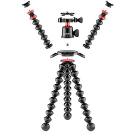 Joby GorillaPod 3K PRO Rig фотокамераларға арналған басы бар штативі, қара/сұр (JB01567-BWW) фото