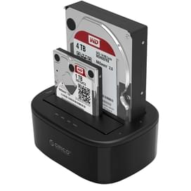 Док-станция для жесткого диска ORICO USB 3.0 для 2,5 и 3,5 HDD/SSD (6228US3-C-EU-BK-BP) фото