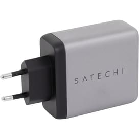 Сетевое зарядное устройство USB-C, Satechi Compact Charger 100W, GaN, Space Grey (ST-UC100WSM-EU) фото