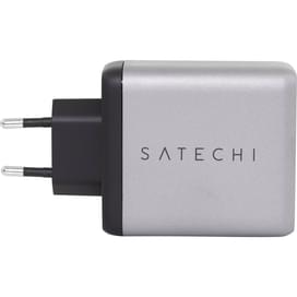 Сетевое зарядное устройство USB-C, Satechi Compact Charger 100W, GaN, Space Grey (ST-UC100WSM-EU) фото