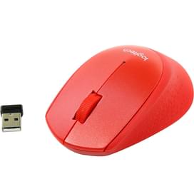 Мышка беспроводная USB Logitech M330 Silent, Red (910-004911) фото