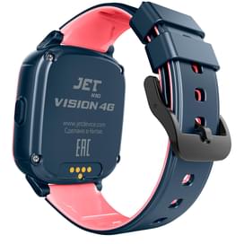 Jet KID Vision 4G GPS трекері бар балаларға арналған смарт-сағаты, қызғылт+сұр (JET Vision 4G PINKGR) фото
