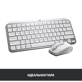 Клавиатура беспроводная USB/BT Logitech MX Keys Mini, Pale Grey (920-010502) фото