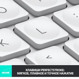 Клавиатура беспроводная USB/BT Logitech MX Keys Mini, Pale Grey (920-010502) фото