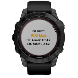 Смарт-часы Garmin Fenix 7 Sapphire Solar, Black DLC Titanium with Black Band (010-02540-35) фото