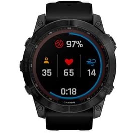 Смарт-часы Garmin Fenix 7X Sapphire Solar, Black DLC Titanium with Black Band (010-02541-23) фото