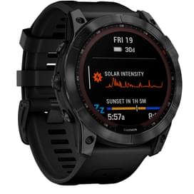Смарт-часы Garmin Fenix 7X Sapphire Solar, Black DLC Titanium with Black Band (010-02541-23) фото