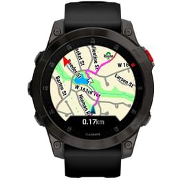 Смарт-часы Garmin EPIX gen 2, Sapphire, Black/Gray DLC Titanium with Silicone band (010-02582-11) фото