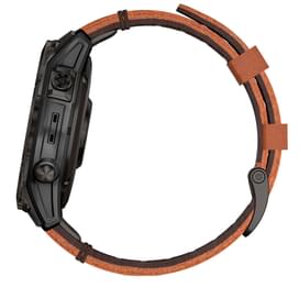 Garmin EPIX gen 2 Смарт сағаты, Sapphire, Black/Gray DLC Titanium with Chestnut (010-02582-30) фото