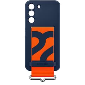 Чехол для Samsung Galaxy S22 Silicone with Strap Cover, Navy (EF-GS901TNEGRU) фото