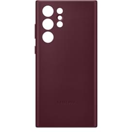 Чехол для Samsung Galaxy S22 Ultra Leather Cover, Burgundy (EF-VS908LEEGRU) фото
