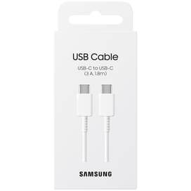 Кабель Type-C - Type-C, Samsung, 3A, 1,8м, Белый (EP-DX310JWRGRU) фото