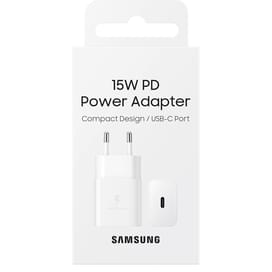 Адаптер питания Samsung, 1*Type-C 15Вт, White (EP-T1510NWEGRU) фото