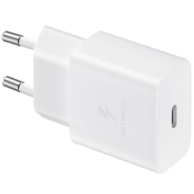 Адаптер питания Samsung, 1*Type-C 15Вт+Cable, White (EP-T1510XWEGRU) фото