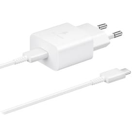 Адаптер питания Samsung, 1*Type-C 15Вт+Cable, White (EP-T1510XWEGRU) фото