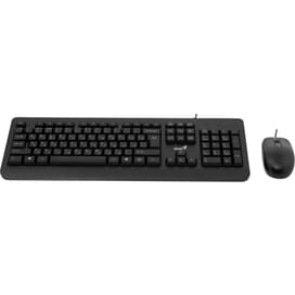 Клавиатура + Мышка проводные USB Genius KM-160, Black фото