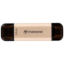 USB Флешка 128GB Transcend JetFlash 930C Type-A/Type-C 3.2 Gen 1 (3.1) Gold Металл (TS128GJF930C) фото