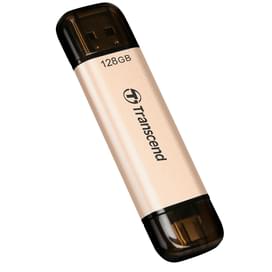 USB Флешка 128GB Transcend JetFlash 930C Type-A/Type-C 3.2 Gen 1 (3.1) Gold Металл (TS128GJF930C) фото