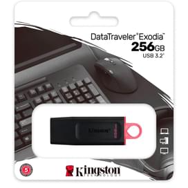 USB Флешка 256GB Kingston USB 3.2 Gen 1 Black (DTX/256GB) фото