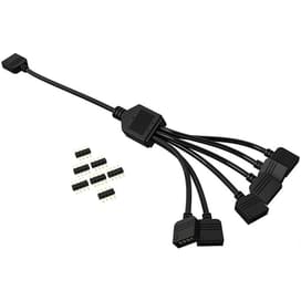 Удлинительный кабель Bykski B-1P6L-X (RGB 1-6 12V 4pin, Hub для осветительных приборов) фото