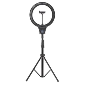 Кольцевая лампа Neo-12N форма треноги, 1 слот для смартфона, 24W (HQ-12N Tripod) фото