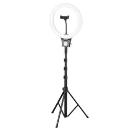 Кольцевая лампа Neo-12N форма треноги, 1 слот для смартфона, 24W (HQ-12N Tripod) фото