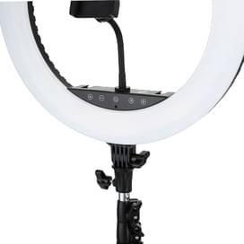 Кольцевая лампа Neo-18 RGB форма треноги, touch screen, 55W (HQ-18 RGB Tripod) фото