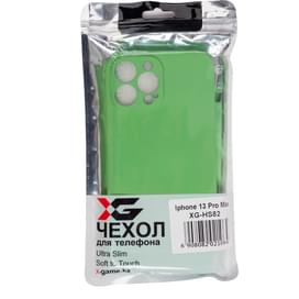 Чехол для Iphone 13 Pro Max, X-Game, Силиконовый, Мятный (XG-HS82) фото