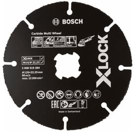 Отрезной диск для УШМ Bosch X-LOCK по дереву 125 мм (2608619284) фото