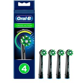 Насадки Oral-B Cross Action CleanMaximiser Black для электрической зубной щетки, 4 шт., для тщательного удаления налета фото