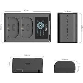 Зарядное устройство и два аккумулятора SmallRig 3821 Canon LP-E6NH фото