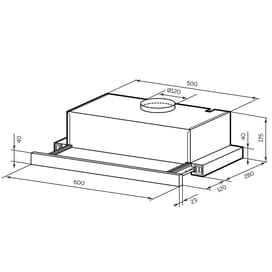 Вытяжка Lex HONVER 2M 600 INOX фото