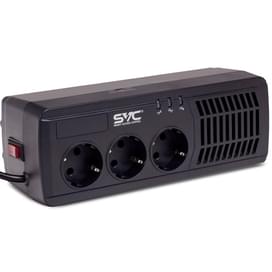 SVC тұрақтандырғышы, 600VA/300Вт, AVR:176-273В, 3Shuko, Black (AVR-1005-U) фото