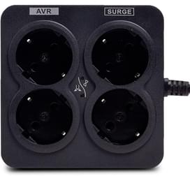 SVC тұрақтандырғышы, 1000VA/500Вт, AVR:176-273В, 3Shuko, Black (AVR-1008-U) фото