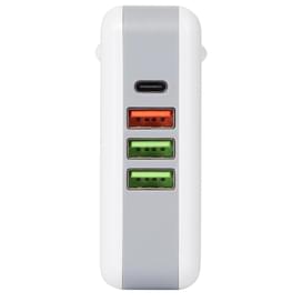 Адаптер питания Neo 3*USB, 1*USB Type-C 3A, 61W (PD), White (AC-61W-PD-WH) фото