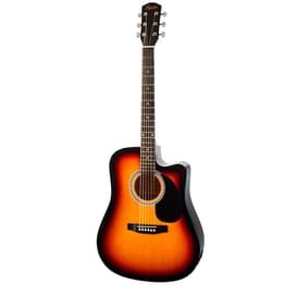 SQUIER SA-105CE Dreadnought Sunburst Электрлі акустикалық гитарасы W/Fishman Preamp фото