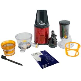 Kitfort KT-1102-2 Баспақты шырынсыққышы, қою қызыл түсті фото