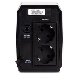 SVC ҮҚК, 600VA/300W, AVR:165-275В, 2 Schuko, Black (V-600-B) фото