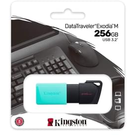 USB Флешка 256GB Kingston DataTraveler Exodia M Type-A 3.2 Gen 1 Teal (DTXM/256GB) фото