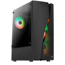 Aerocool Wave MidTower кейсі, window, Black ATX (Wave-G-BK-v2) фото