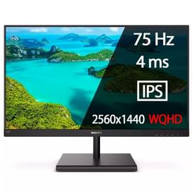 27" Philips 275E1S/01 Мониторы 2560x1440 16:9 IPS 75ГЦ (2HDMI+DP) Black фото