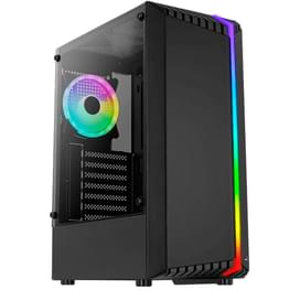 Aerocool Bionic MidTower кейсі, window, Black ATX (Bionic-G-BK-v2) фото