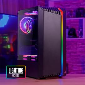 Aerocool Bionic MidTower кейсі, window, Black ATX (Bionic-G-BK-v2) фото