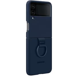 Чехол для Samsung Galaxy Z FLip4 Silicone Cover with Ring, Navy (EF-PF721TNEGRU) фото