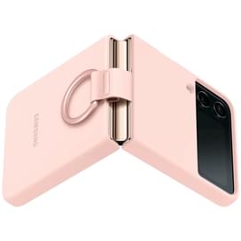 Чехол для Samsung Galaxy Z FLip4 Silicone Cover with Ring, Pink (EF-PF721TPEGRU) фото